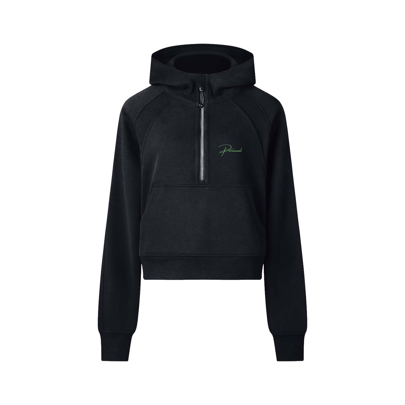 Women's Cropped Half-Zip Hoodie