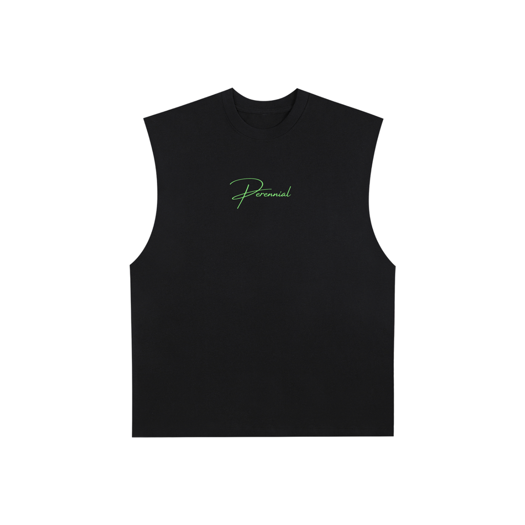 Men's Raw Edge Cotton Tank Top